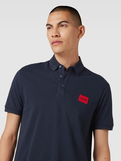 HUGO Poloshirt mit Label-Patch Modell 'Dereso' Marine 3