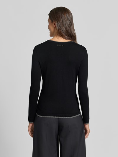 Liu Jo White Pullover aus Viskose-Mix Modell 'Maglia Chiusa' Black 5