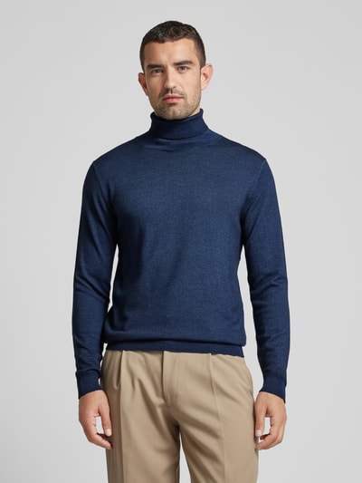 Fynch-Hatton Rollkragenpullover mit Rollkragenpullover Jeansblau 4