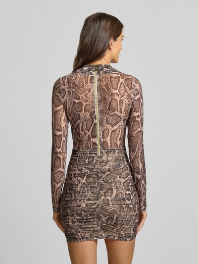 Guess Mini-jurk met vierkante hals, model 'BERNARDETTE' Lichtbruin - 5