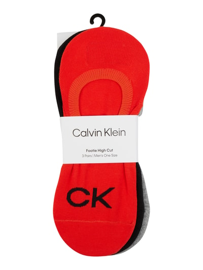 CK Calvin Klein Set van 3 paar kousenvoetjes Rood - 2