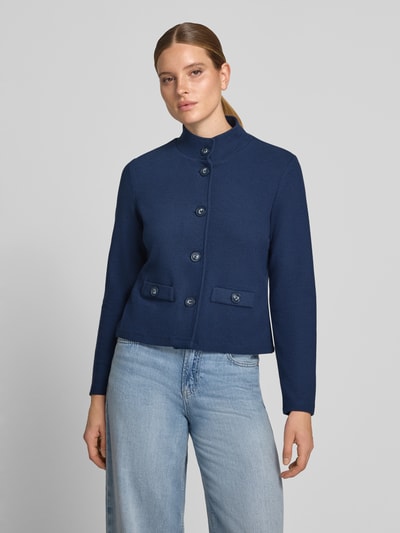 Betty Barclay Regular Fit Kurzblazer aus Baumwoll-Mix Blau 4