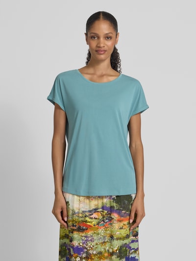 Christian Berg Woman T-shirt z mieszanki modalu z okrągłym dekoltem Morski 4