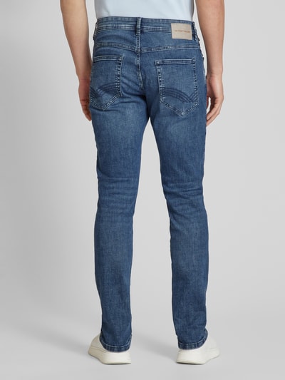 Tom Tailor Regular Slim Jeans mit Label-Detail Modell 'Josh' Jeansblau 5