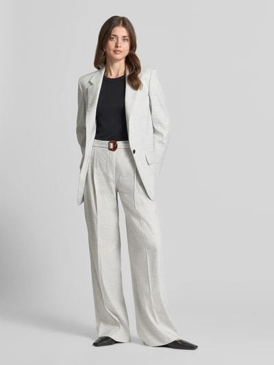 HUGO regular fit lange blazer van linnenmix model 'ANETTEA' Beige - 1