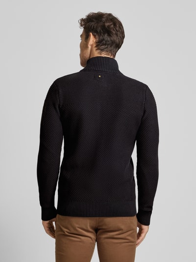 PME Legend Cardigan mit Stehkragen Black 5