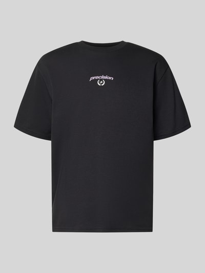 Produktfoto, Regular Fit T-Shirt aus Baumwoll-Mix Modell 'CASPIAN' von Only & Sons, Optik: Unifarben, Applikation: Schriftzug, Rundhals, Kurzarm.