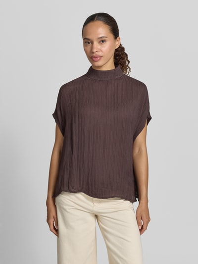 someday. Regular Fit Bluse aus reiner Viskose Modell 'Lisea' Schoko 4