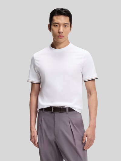BOSS Regular Fit T-Shirt aus reiner Baumwolle Weiss 4