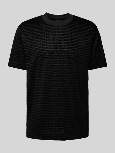 Emporio Armani T-Shirt mit Label-Print Black 2