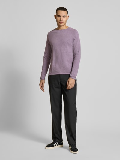 Jack & Jones Strickpullover mit Rundhalsausschnitt Lavender Melange 1