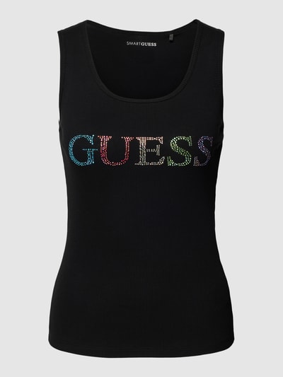 Guess Trägertop mit Label-Detail Black 2