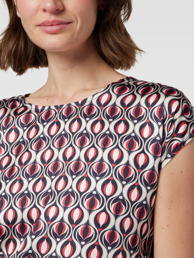 More & More Blouseshirt met all-over motief Rood - 3