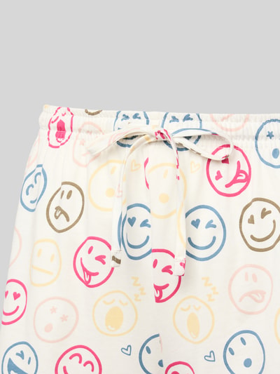 Jake*s Casual Pyjama-Hose mit elastischem Bund und Tunnelzug Offwhite 2