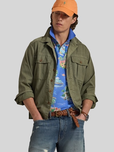 Polo Ralph Lauren Koszulka polo z czystej bawełny Błękitny 6