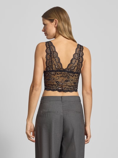 Only Biustonosz typu bralette z obszyciem z koronki model ‘CHLOE’ Czarny 5