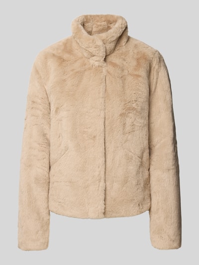 Only Kurtka o kroju regular fit z imitacji futra model ‘NEWVIDA’ Beżowy 2