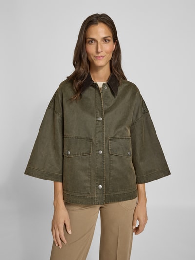 Drykorn Kurtka z kieszeniami z patką model ‘ANS’ Oliwkowy 4