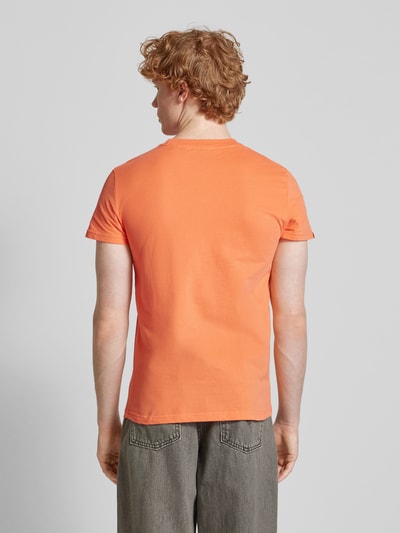 Superdry T-Shirt mit Label-Stitching Orange 5