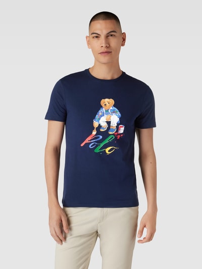 Polo Ralph Lauren T-Shirt mit Label-Print Marine 4