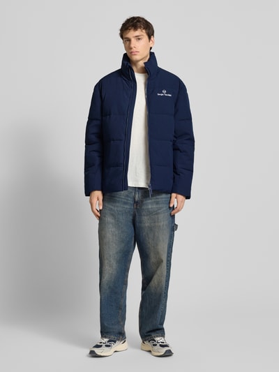 SERGIO TACCHINI Gewatteerd jack met opstaande kraag, model 'NILO' Marineblauw - 1