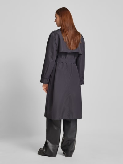 WITHBLACK Trenchcoat mit Bindegürtel Anthrazit 5