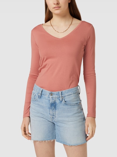 QS by s.Oliver Sweatshirt met V-hals Zalm - 4