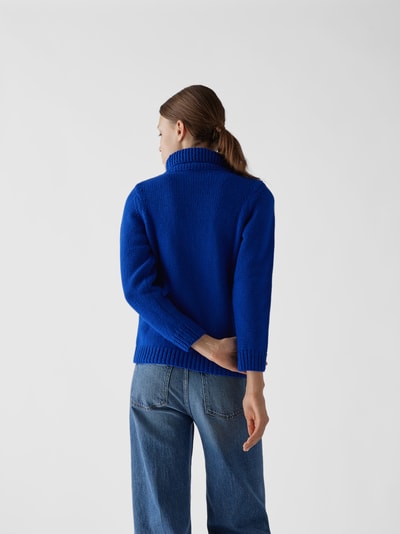 Victoria Beckham Rollkragenpullover aus Wolle Royalblau 5