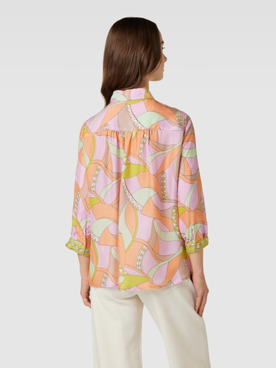 CINQUE Bluse aus Viskose mit Hemdblusenkragen Modell 'CITILL' Rosa 5
