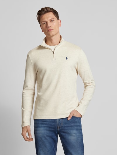 Polo Ralph Lauren Sweatshirt mit Label-Stitching Beige 4