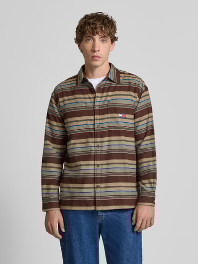 Tommy Jeans Oversized vrijetijdsoverhemd van puur katoen  Middenbruin - 4