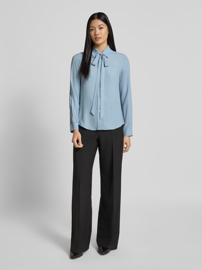 MAX&Co. Regular Fit Hemdbluse mit Seidenanteil Modell 'ATENEO' Bleu 1