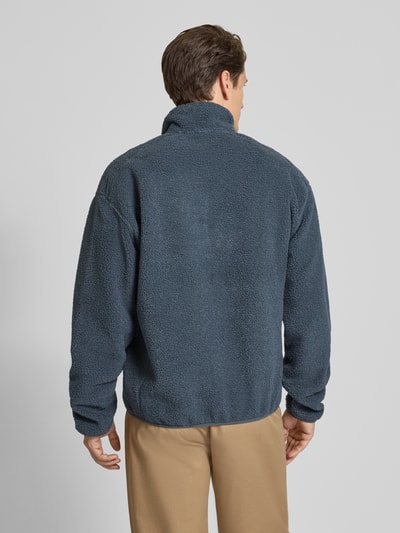 JAKE*S STUDIO MEN Sweatshirt met schipperskraag Rookblauw - 5