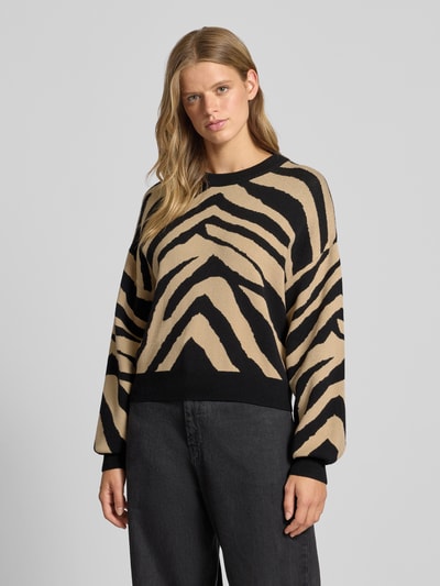 Noisy May Strickpullover mit Rundhalsausschnitt Modell 'CHARLOTT' Black 4