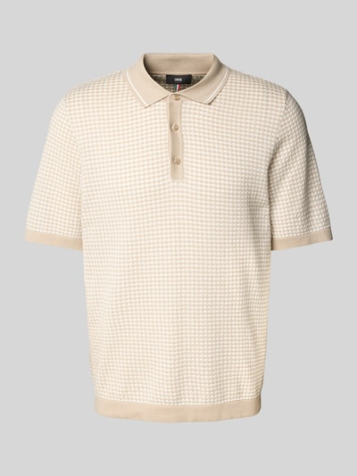 Cinque Regular fit poloshirt met structuurmotief, model 'FLAVIN' Beige - 2