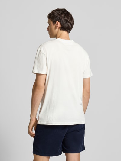 Tommy Jeans Regular Fit T-Shirt aus reiner Baumwolle Offwhite 5