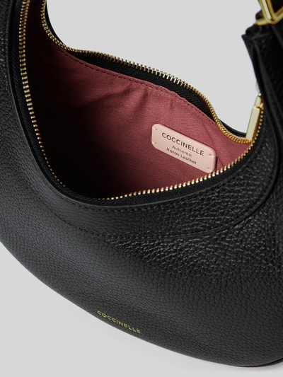 Coccinelle Handtasche aus Leder mit Label-Detail Modell 'WHISPER' Black 5