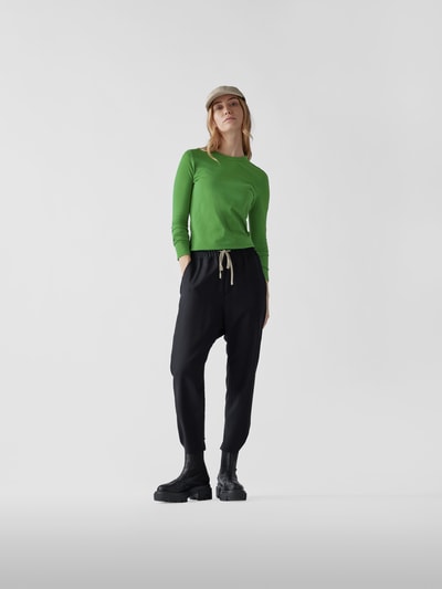 Jacquemus Longsleeve mit Label-Stitching Gruen 1