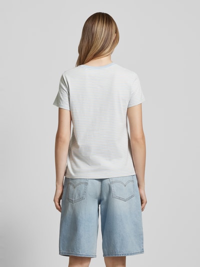 Levi's® T-shirt w paski Jasnoniebieski 5