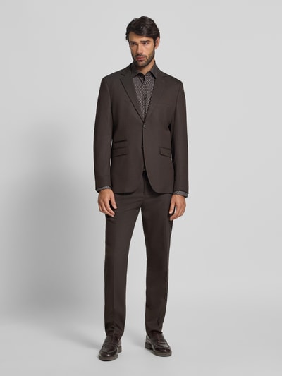 SEIDENSTICKER REGULAR FIT Regular Fit Business-Hemd mit Kentkragen Dunkelbraun 1