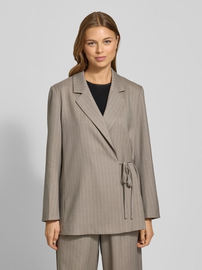 VILLA SOPHIE Blazer met reverskraag, model 'CLEO' Steengrijs - 4