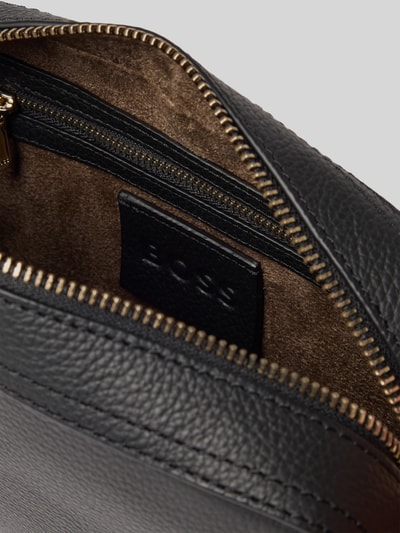 BOSS Umhängetasche aus genarbtem Rindsleder Black 5