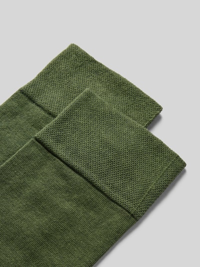 Christian Berg Men Socken mit Label-Print im 2er-Pack Dunkelgruen 2