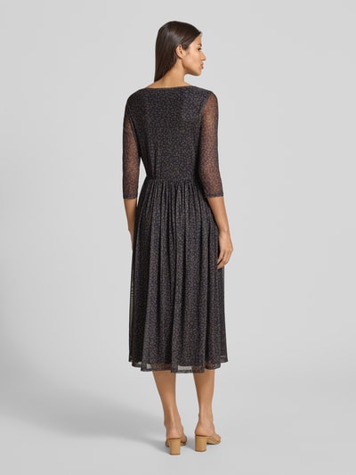 ROBE LÉGÈRE Midikleid mit Rundhalsausschnitt Marine 5