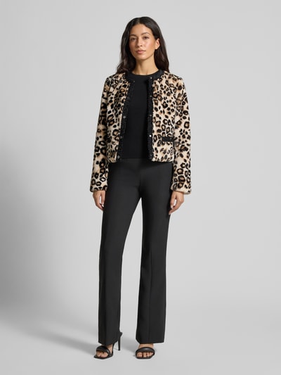 Marc Cain Jack van imitatiebont met ronde hals Camel - 1