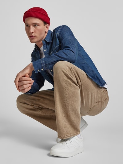 Levi's® Koszula jeansowa o kroju regular fit z kieszeniami z patką na piersi model ‘BARSTOW’ Ciemnoniebieski 3