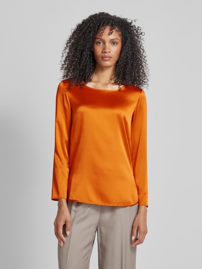 MM Blusenshirt mit Rundhalsausschnitt Modell 'MOLDAVA' Orange 4