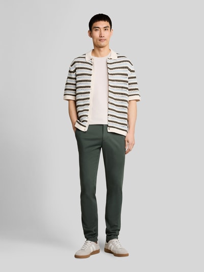 Tom Tailor Slim Fit Chino aus Baumwoll-Mix Modell 'TRAVIS' Oliv 1