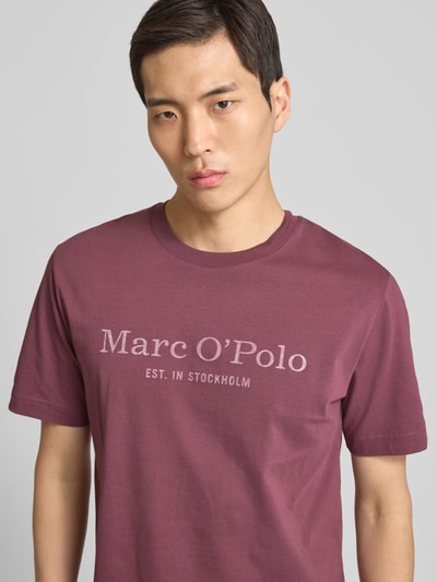 Marc O'Polo Regular Fit T-Shirt aus reiner Baumwolle Purple 3