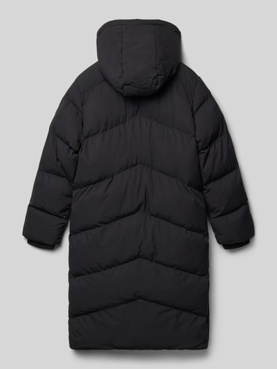 CARS JEANS Płaszcz pikowany o kroju regular fit z aplikacją z logo model ‘Hessya’ Czarny 3